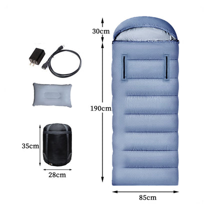 Winter USB-Powered Heating Sleeping Bag – Hands Free and Suitable for Temperatures Above -20°C