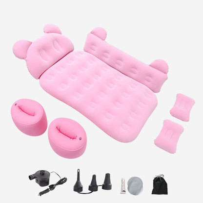Car Inflatable Air Bed – 2-Min Fast Inflate with Headboard & Pillows