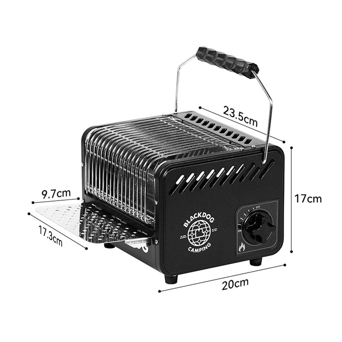 1500W Portable Outdoor Heater, Multi-Function with Boiling & Beverage Warming