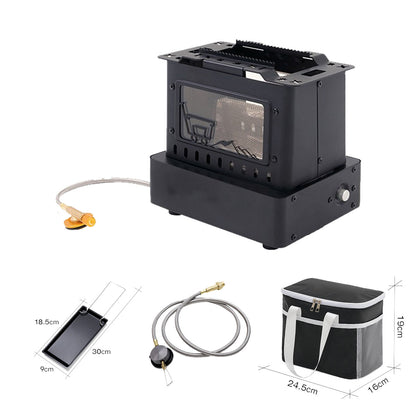 1900W Retro Gas Stove – Portable Cooking & Flame Viewing | Traverseon