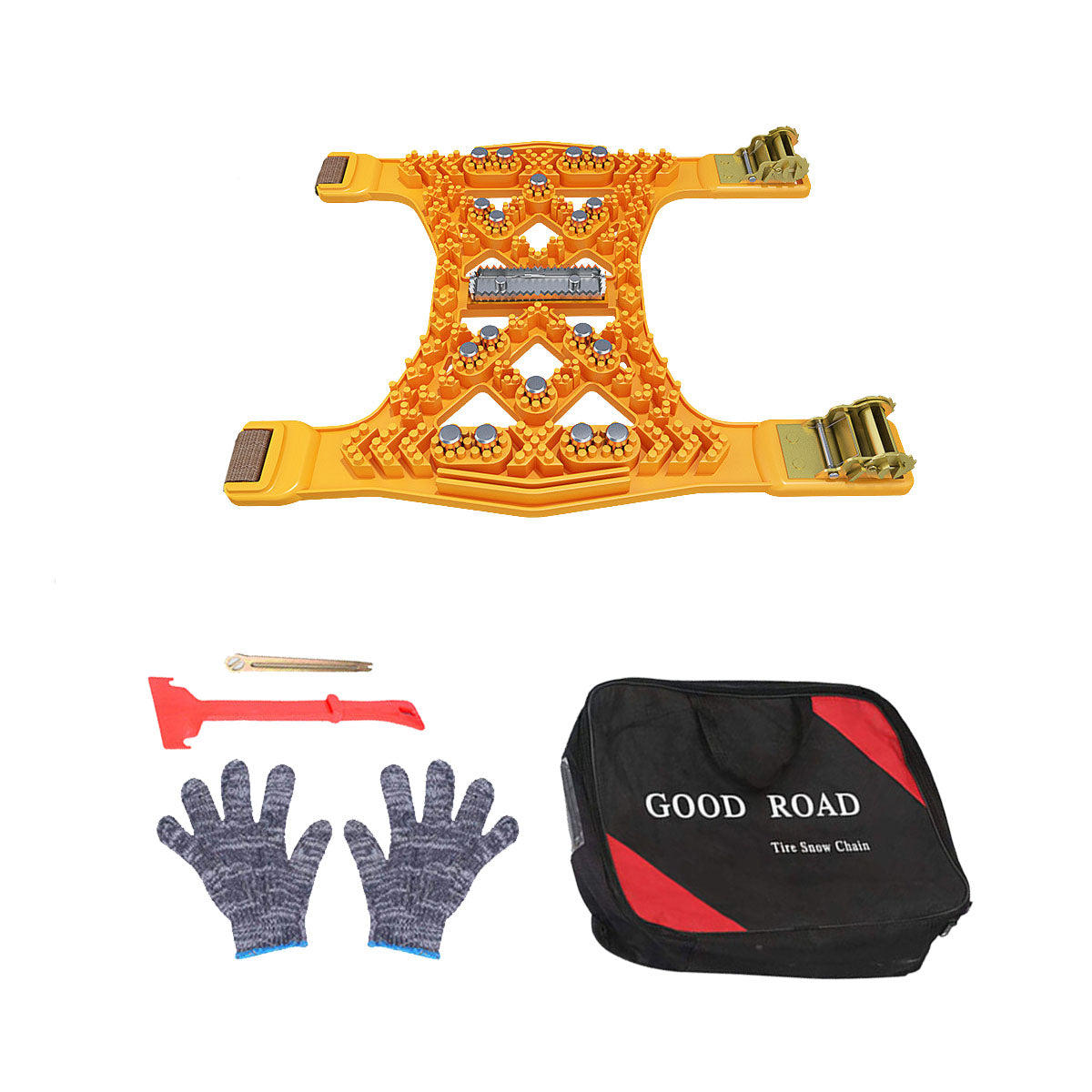 Winter Tire Snow Chain - No Jack Easy Install All-Terrain Traction
