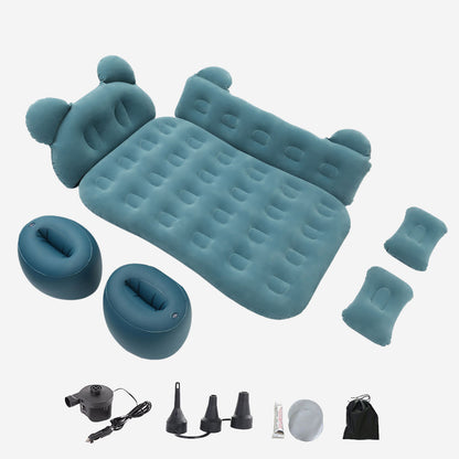 Car Inflatable Air Bed – 2-Min Fast Inflate with Headboard & Pillows