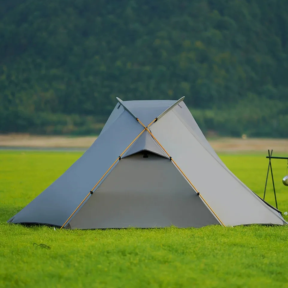 Outdoor 2-Person Aluminum Pole Tent – Waterproof, UV-Resistant, Breathable & Mosquito-Proof