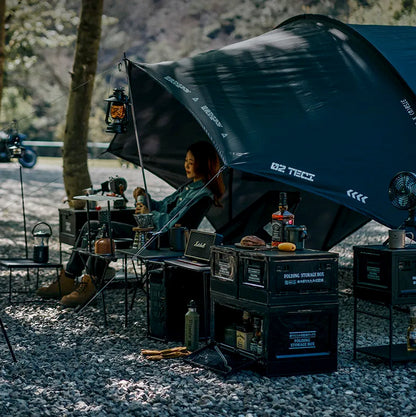 Traversen Folding Storage Crate with Wood Lid