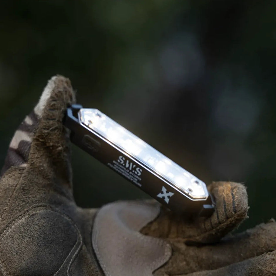 8-Piece Camping Rope Light Set with Buckles, Type-C Rechargeable, Stepless Dimming | Traverseon