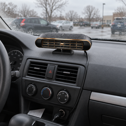 12V Portable Car Heater – Instant Heat & Fast Windshield Defogger | Traverseon