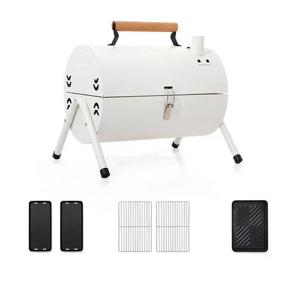 Portable Folding Charcoal Grill – 3-5 People Dual-Zone Roasting for Camping & Picnics