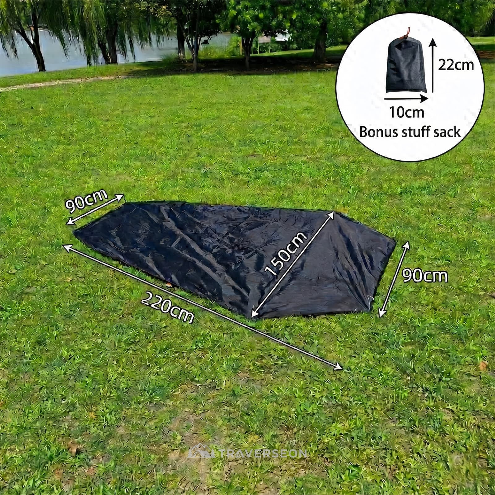 AeroDuo 2-Person Ultralight Tunnel Tent 1.58kg – 3-Season