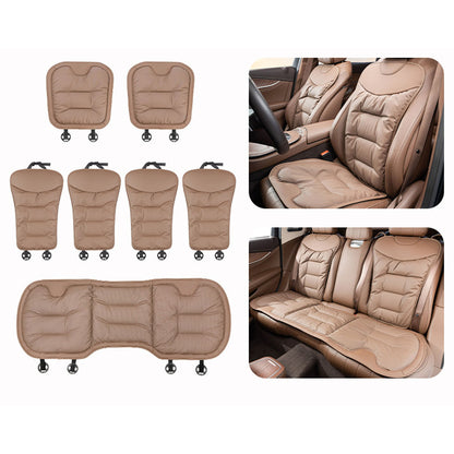 Breathable Napa Leather Car Seat Cover Full Set