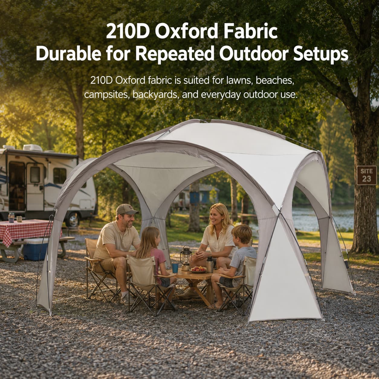 Family Dome Canopy Tent – 4–12 Person Sun Shelter, 10x10 & 14x14 ft | Traverseon
