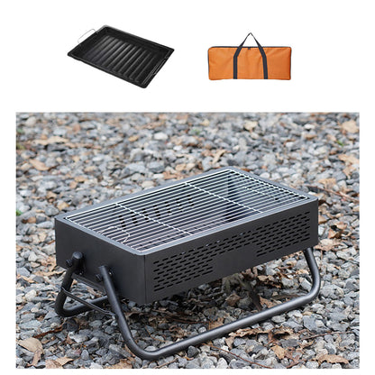 Portable Smokeless BBQ Grill – Foldable 27cm Wide for 5+ People | Traverseon