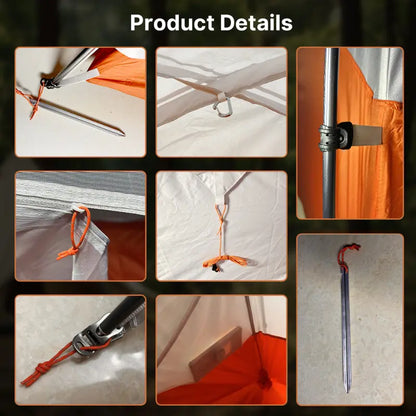 1.18Kg Ultralight 1–2 Person Double-Layer Camping Tent – Waterproof & Windproof