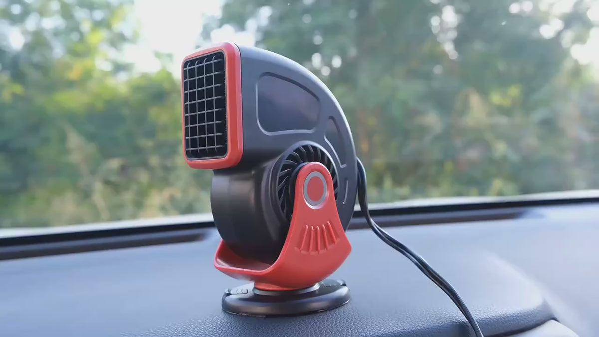 12V Car Heater & Defroster – 80°C Rapid Heat, Dual-Mode, 360° Adjustable | Traverseon