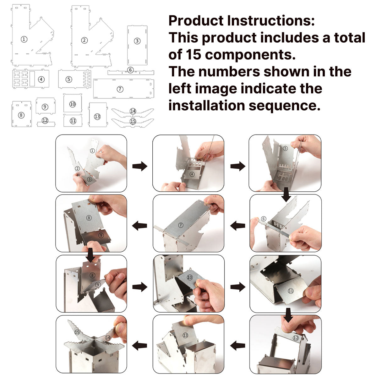 Portable Rocket Stove – Detachable Wood-Burning for Camping | Traverseon