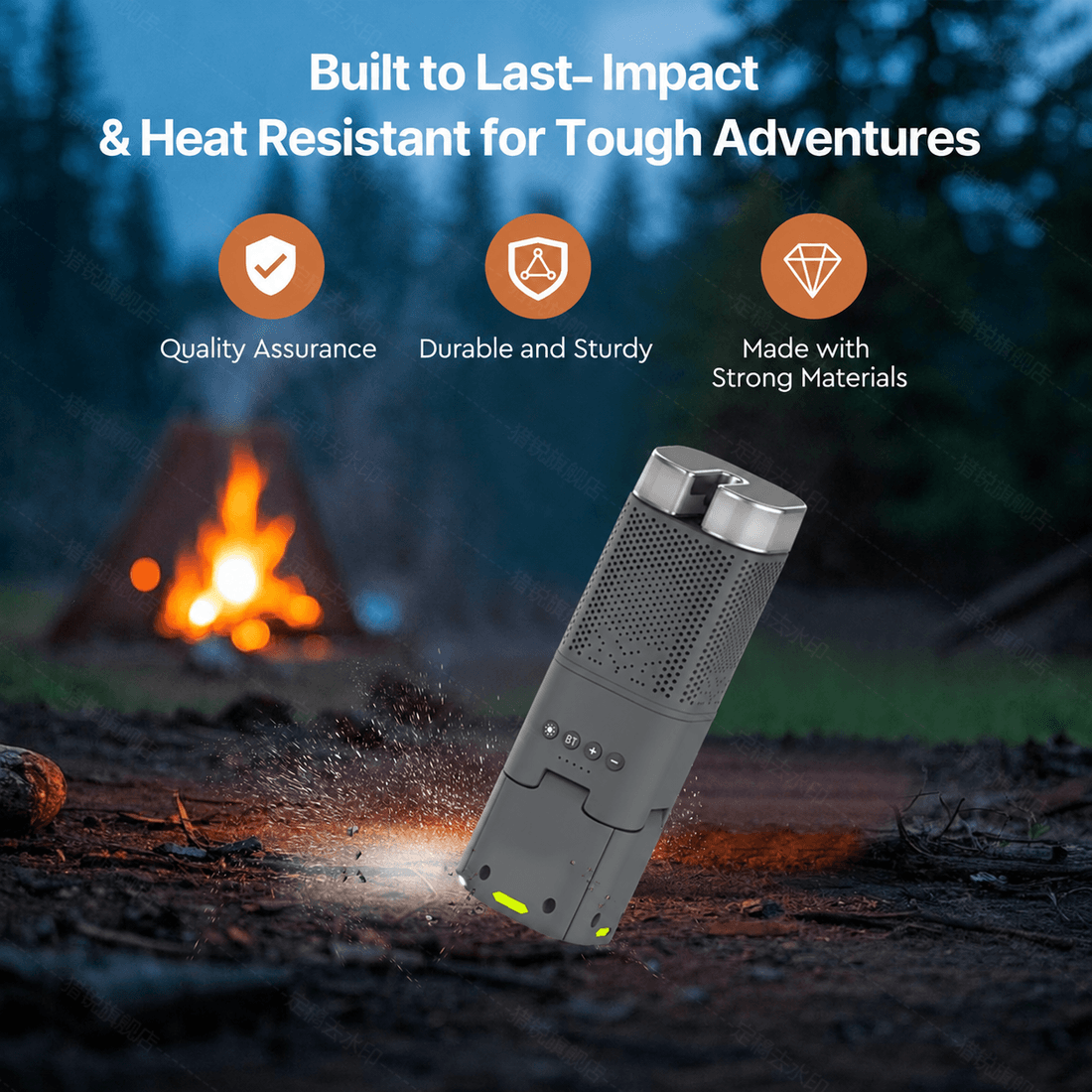 14000mAh Rechargeable Telescopic Camping Lantern with Bluetooth Speaker | Traverseon