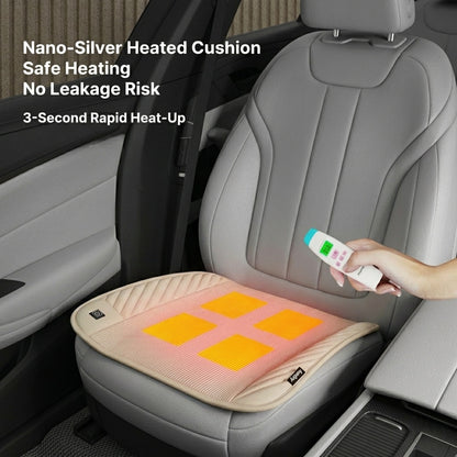 12V Car Winter Heated Seat Cushion — Front Seat Fit, Universal Heated Cushion for Cars, SUVs, and Trucks