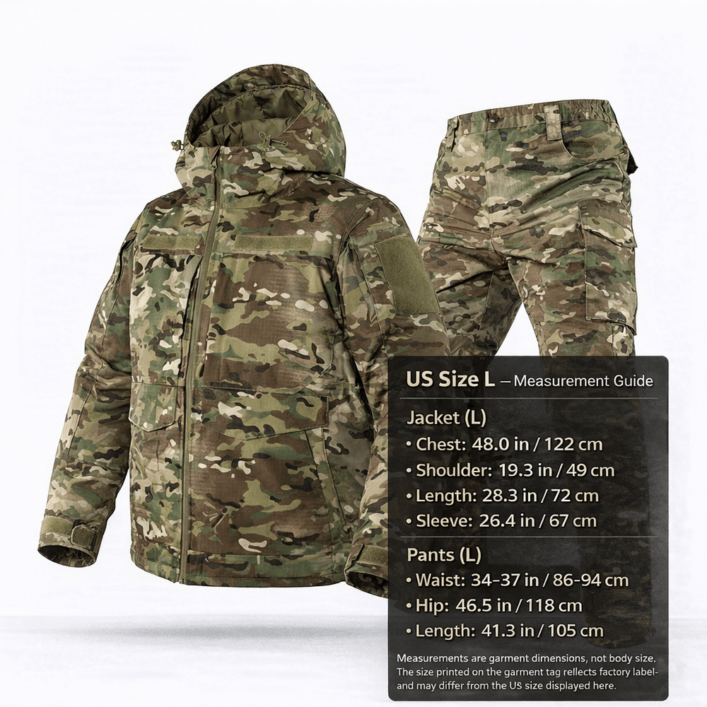 Men's Camo Hunting Clothes – Insulated Jacket & Pants Set, M–4XL | Traverseon