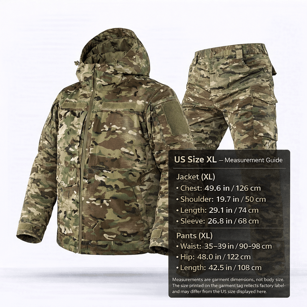 Men's Camo Hunting Clothes – Insulated Jacket & Pants Set, M–4XL | Traverseon