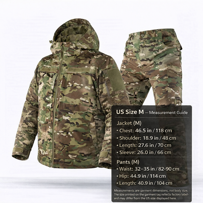 Men's Insulated Camo Hoodie Jacket Pants– Winter Hunting Work Suit | Traverseon