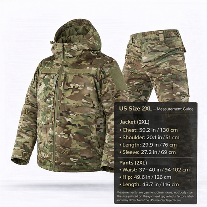 Men's Insulated Camo Hoodie Jacket Pants– Winter Hunting Work Suit | Traverseon