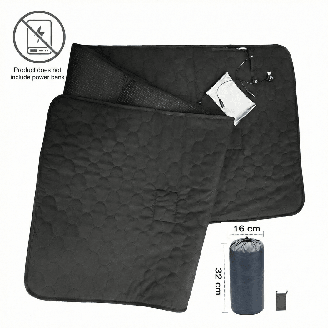 Heated Yoga Pad – USB Powered Electric Camping Sleeping Mat for Home & Outdoor | Traverseon