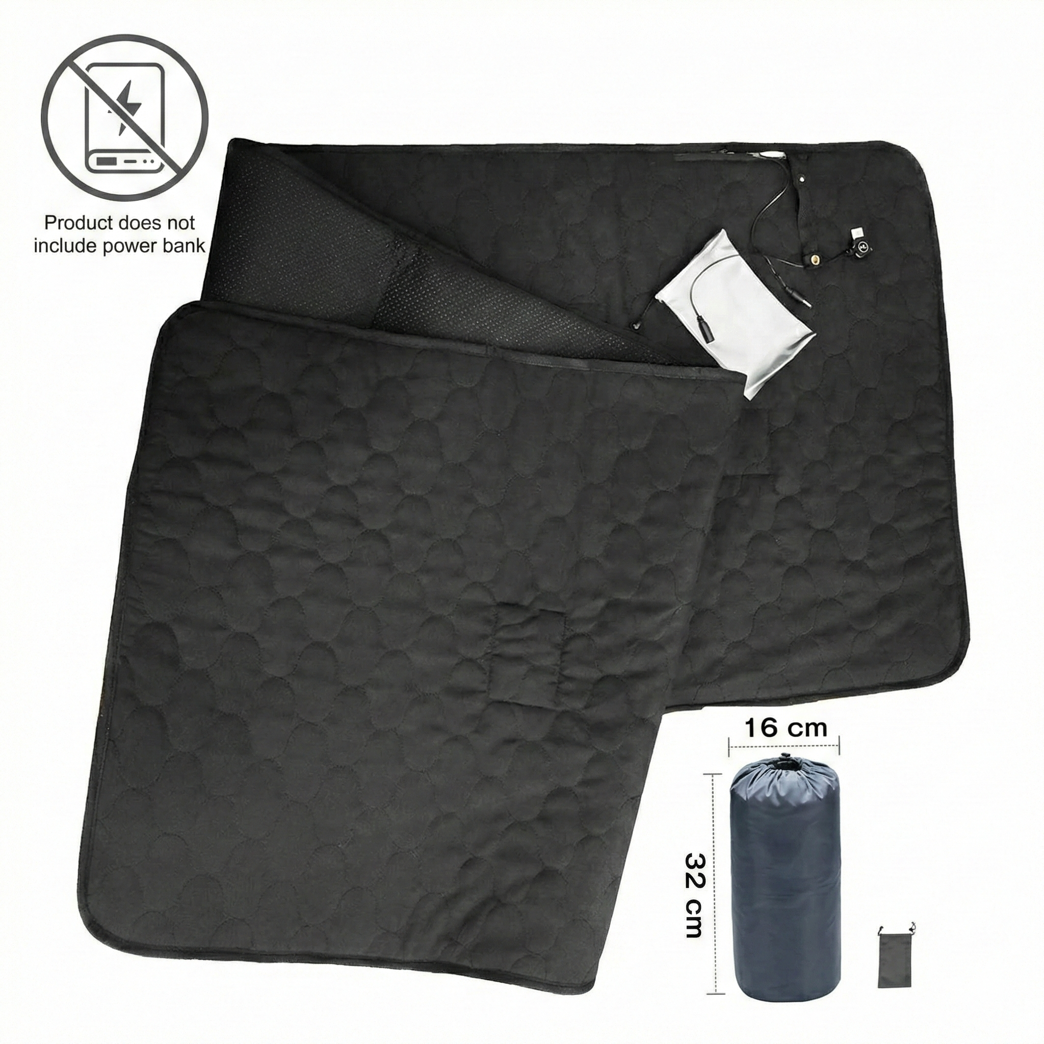 Heated Yoga Pad – USB Powered Electric Camping Sleeping Mat for Home & Outdoor | Traverseon