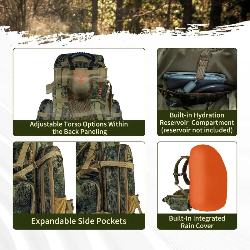 Traverseon Camo Tactical Hunting Backpack